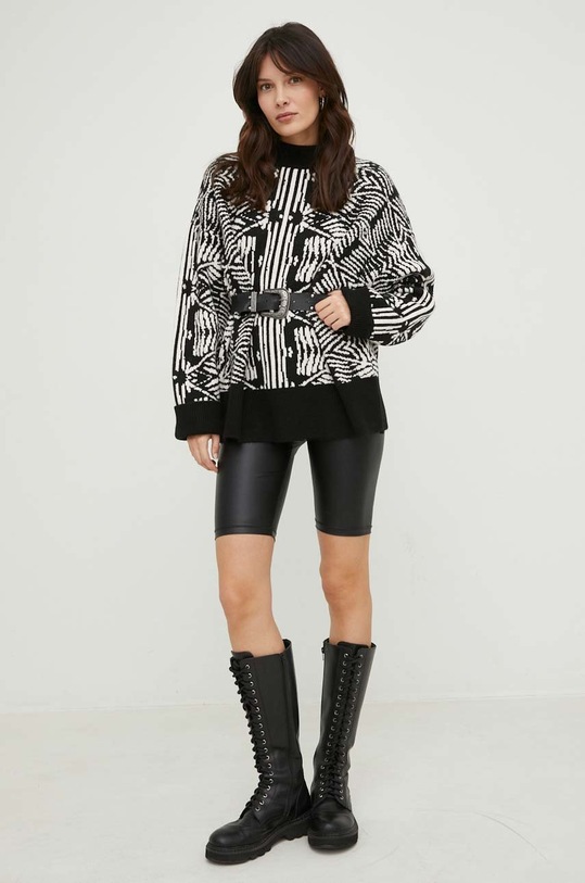 Vlněný svetr Answear.LAB 10273.w černá WZ22