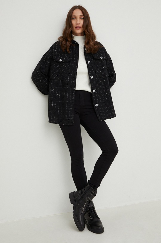 Vlněný svetr Answear.LAB 7348.DB bílá WZ22