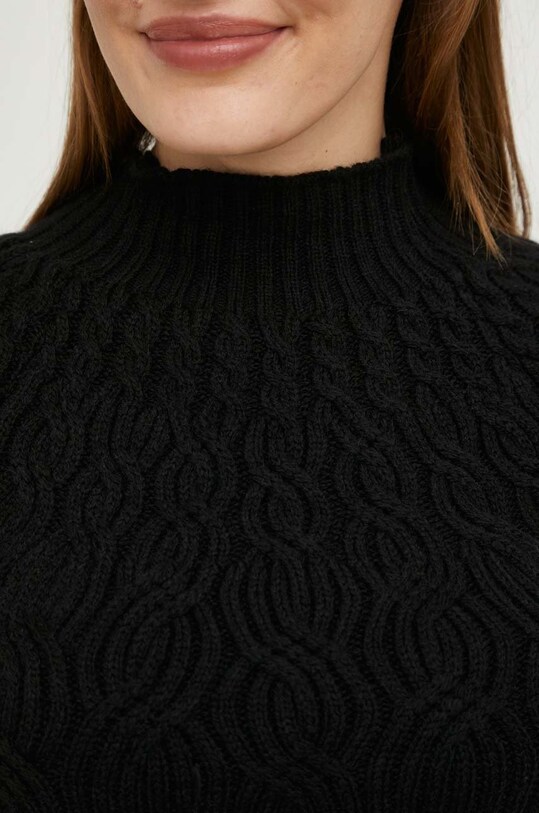 Answear Lab sweter z wełną 7348.1.DB czarny