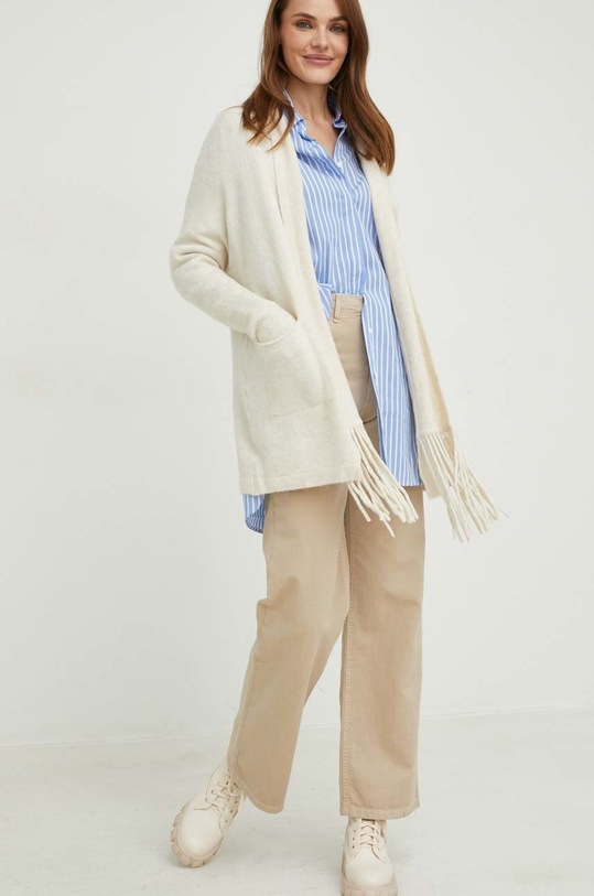 Answear Lab kardigan z wełną 5015.js4 biały WW23