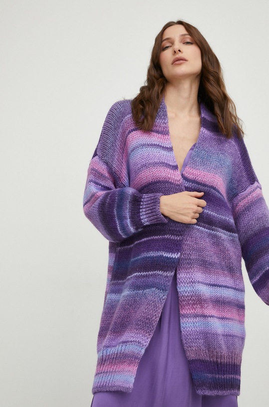 Ρούχα Μάλλινη ζακέτα Answear.LAB G10573.WK μωβ