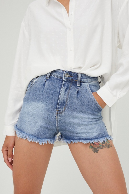 Jeans kratke hlače Answear.LAB Push Up Z elastanom modra 11885.1w