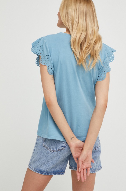 Odzież Answear Lab t-shirt bawełniany 1475JCG.DB niebieski