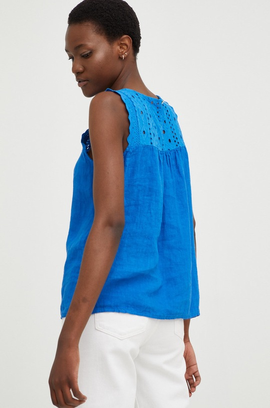 Oblečení Lněná halenka Answear.LAB G21077.1.w modrá