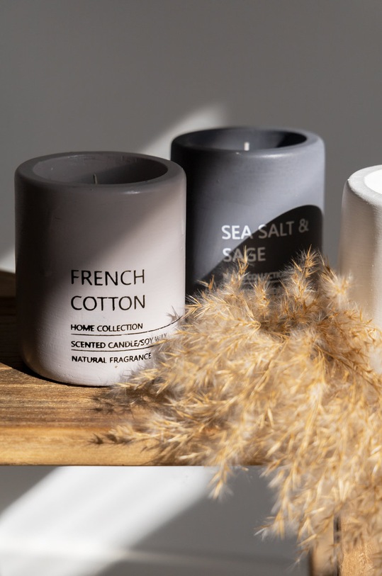 Answear Lab zestaw świec zapachowych (3-pack) VE183630.WK beżowy WZ22