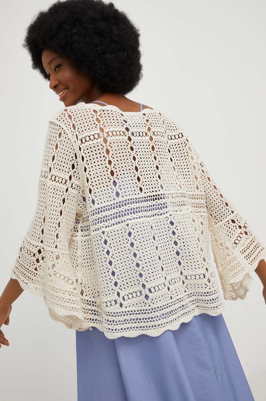 Îmbrăcăminte Answear Lab bluza din bumbac 240.KK bej