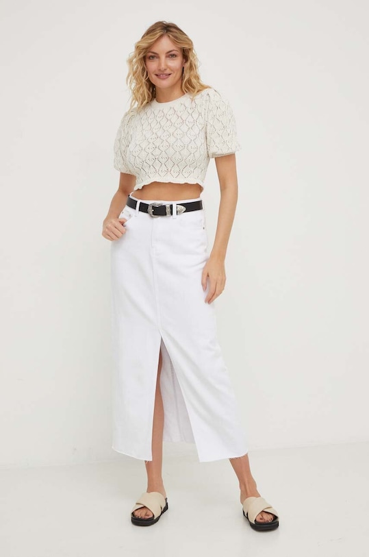 Odzież Answear Lab bluzka X kolekcja limitowana BE SHERO 3861z.db beżowy