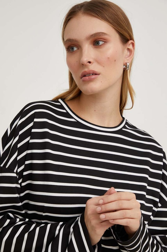 Answear Lab bluza bawełniana SNG1.PS.TJS czarny WZ23