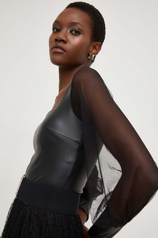 Κορμάκι Answear.LAB X limited collection NO SHAME 5491.IJS μαύρο