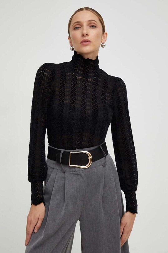 Ρούχα Longsleeve Answear Lab 36081.fh μαύρο