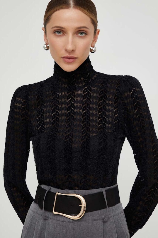 Answear Lab longsleeve 36081.fh negru