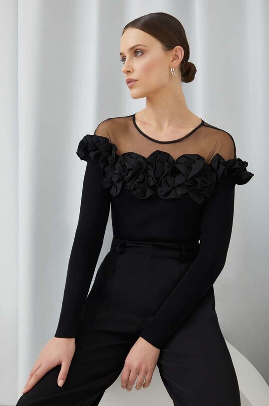 Answear.LAB sweter pozostałe czarny k123.IWK