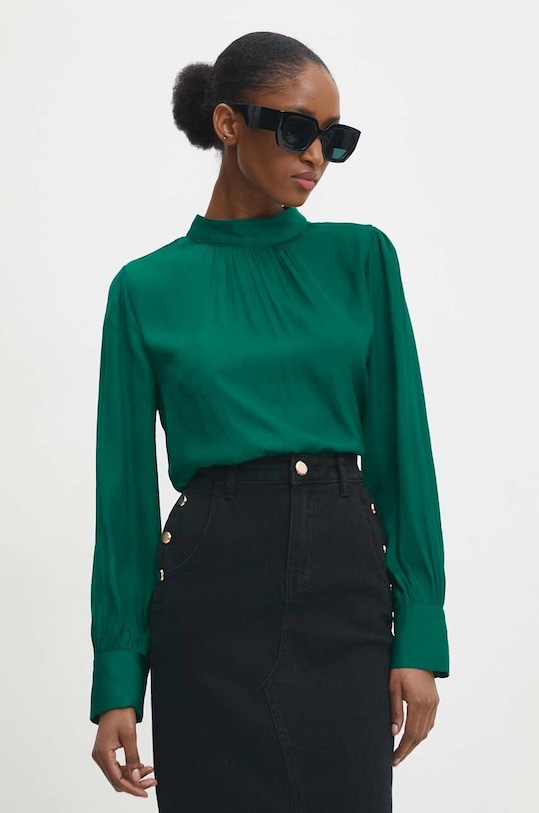 Answear Lab bluzka zielony 321218.HWK