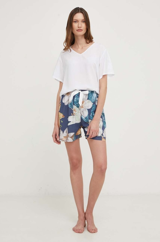 Pyžamo Answear Lab jednofarebný biela paj3.cdb