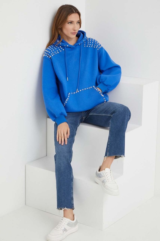 Answear Lab bluza JFS12586.HWK niebieski WZ23