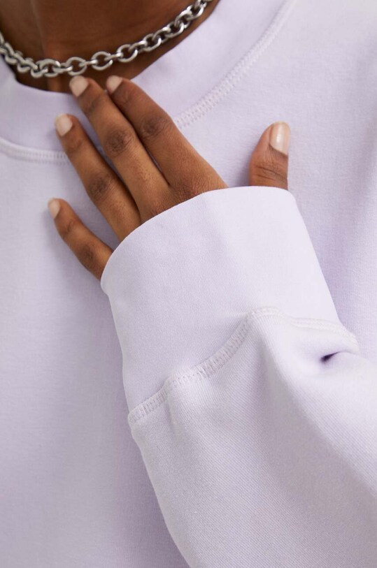 Answear Lab bluza bawełniana WZ23.BLD009.tjs fioletowy