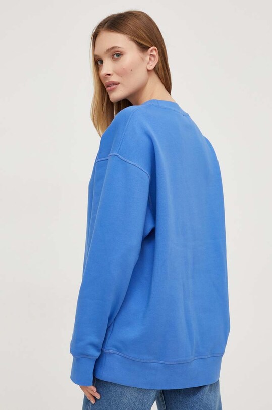 Answear Lab bluza bawełniana WZ23.BLD00A.tjs niebieski WZ23