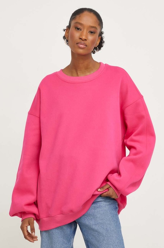 Answear Lab bluza bawełniana bawełna różowy 013.iw