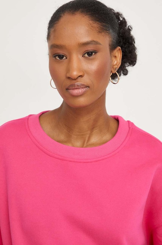 Answear Lab bluza bawełniana różowy 013.iw