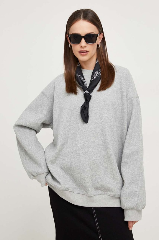 Answear Lab bluza bawełniana bawełna szary 013.iw