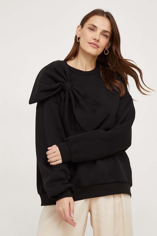 Mikina Answear.LAB bez kapuce černá al7040.FKK