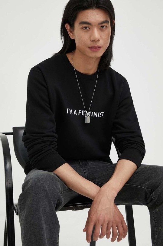 Odzież Answear Lab bluza X kolekcja limitowana BE SHERO WZ23.BLU001 czarny