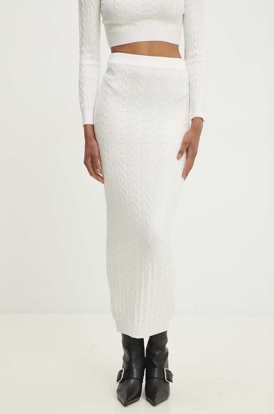 Answear.LAB komplet - sweter i spódnica biały 7575.FWK