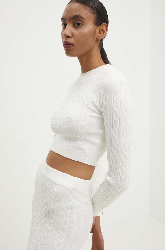 Answear.LAB komplet - sweter i spódnica 7575.FWK biały