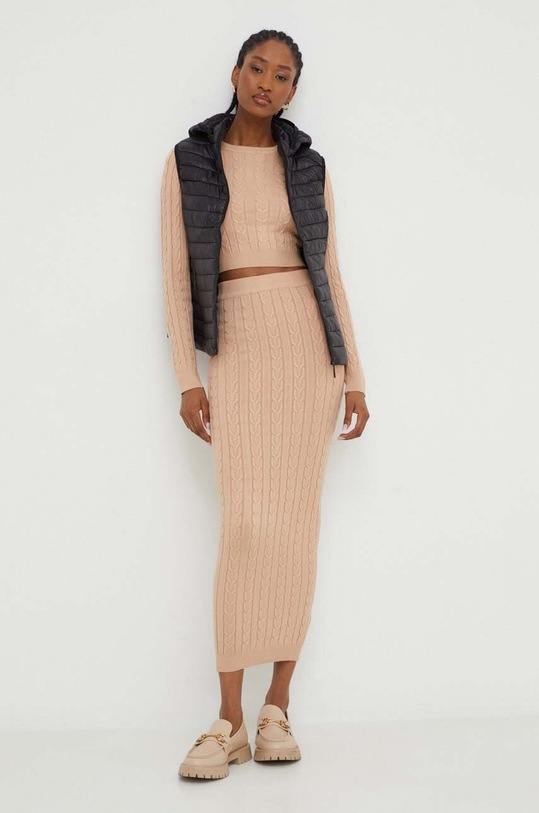Súprava - sveter a sukňa Answear.LAB 7575.FWK béžová WZ24