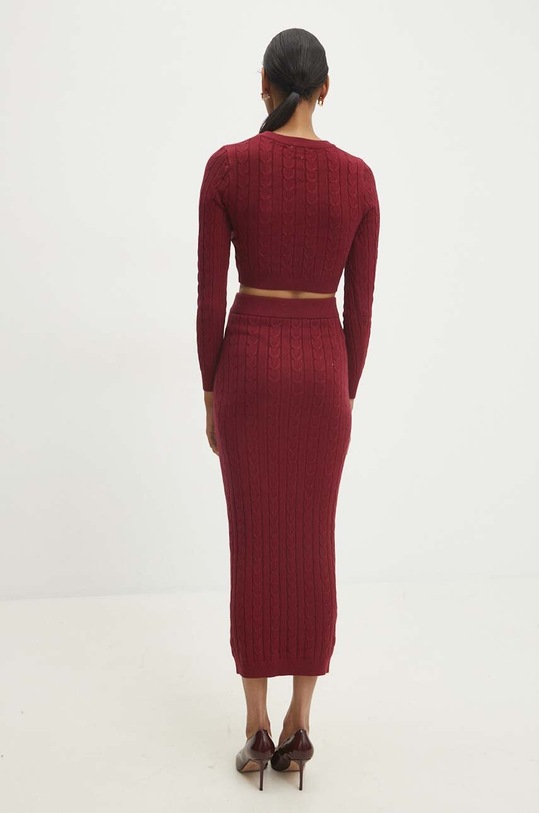 Answear.LAB komplet - sweter i spódnica 7575.FWK czerwony WZ24