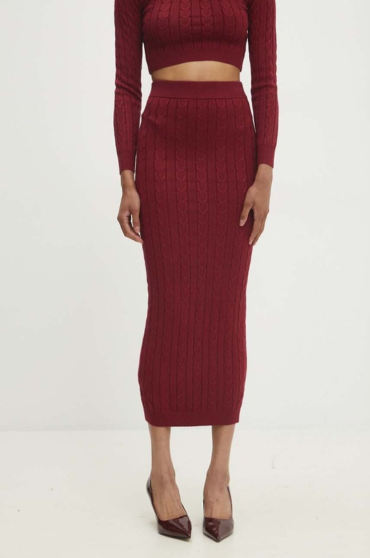 Answear.LAB komplet - sweter i spódnica 7575.FWK czerwony