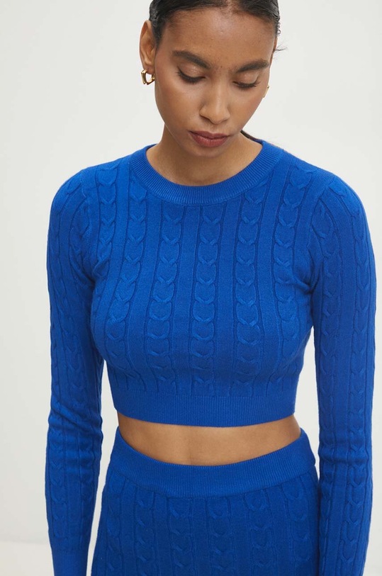 Odzież Answear.LAB komplet - sweter i spódnica 7575.FWK niebieski