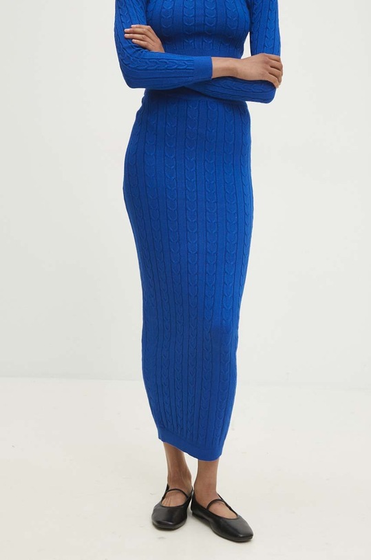 Answear.LAB komplet - sweter i spódnica niebieski 7575.FWK
