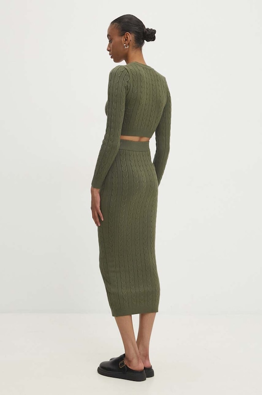 Σετ - πουλόβερ και φούστα Answear.LAB 7575.FWK πράσινο WZ24