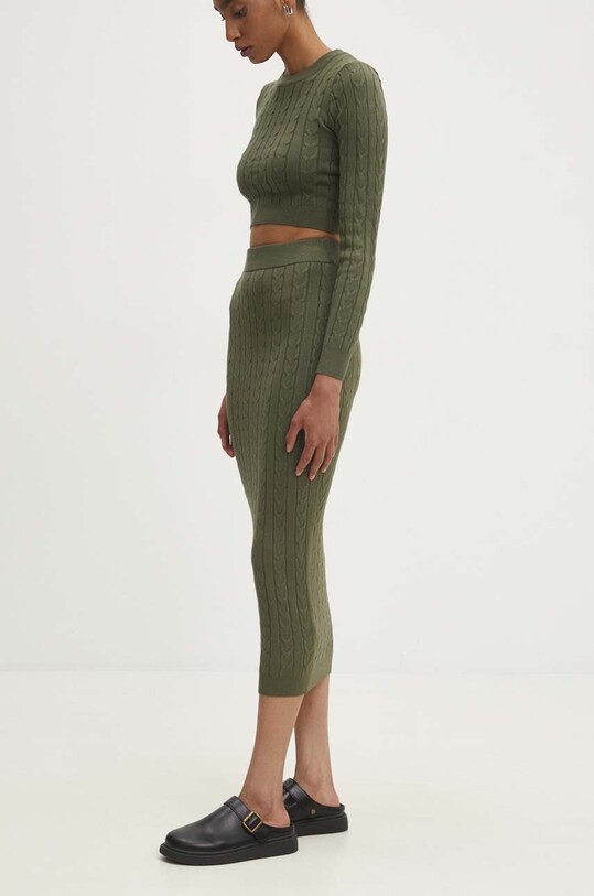 Answear Lab set pulover și fustă verde 7575.FWK