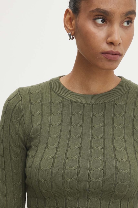 Σετ - πουλόβερ και φούστα Answear.LAB 7575.FWK πράσινο