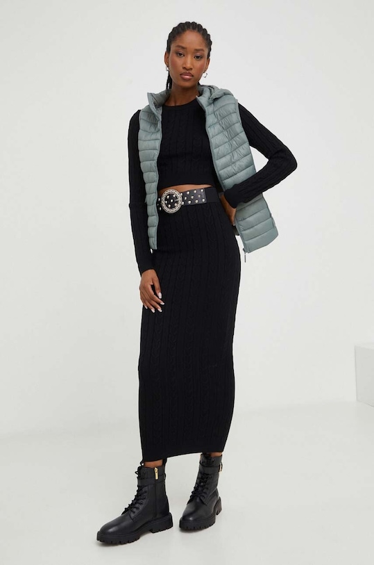 Answear.LAB komplet - sweter i spódnica 7575.FWK czarny WZ24