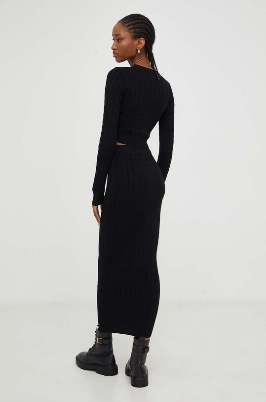Îmbrăcăminte Answear Lab set pulover și fustă 7575.FWK negru