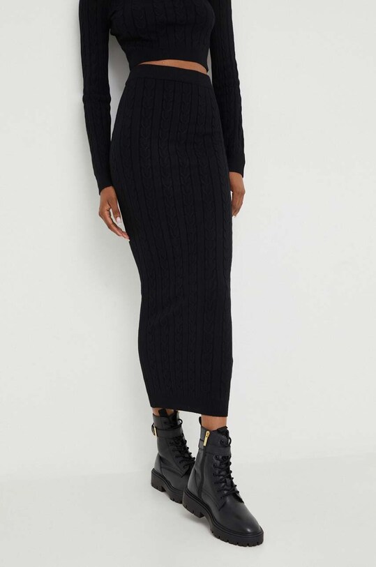 Answear Lab set pulover și fustă 7575.FWK negru