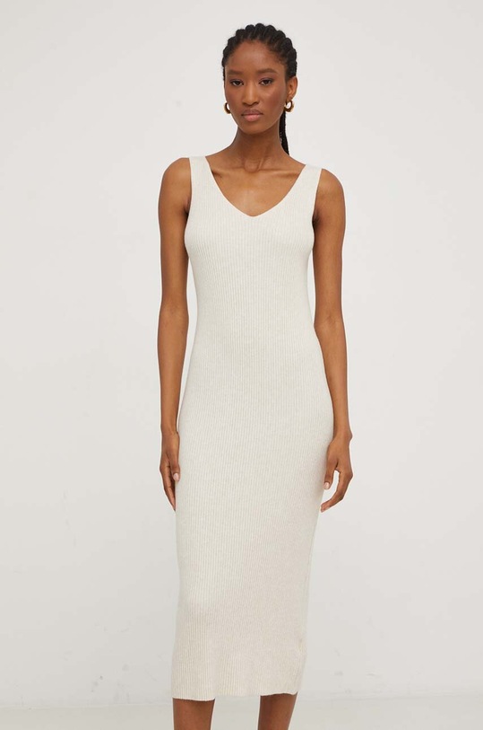 Answear Lab sukienka i sweter P9523.HWK beżowy WZ23