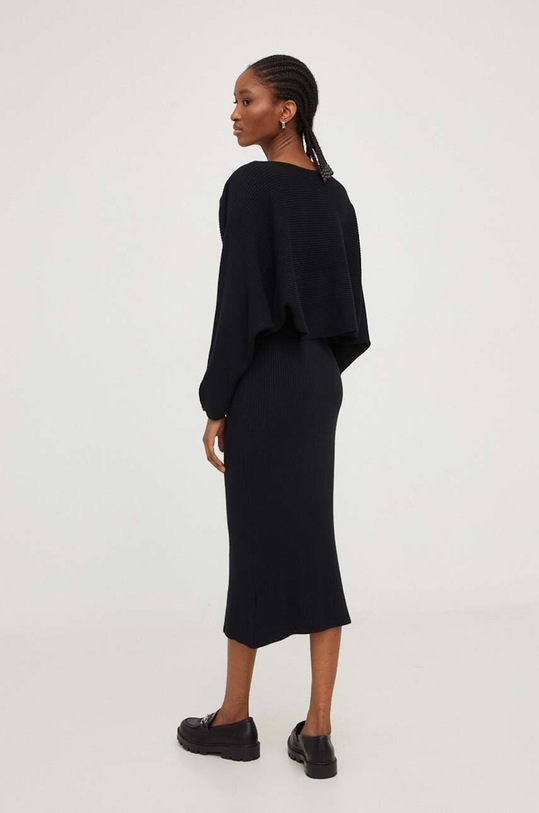 Odzież Answear Lab sukienka i sweter P9523.HWK czarny