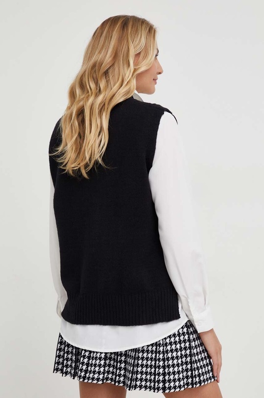 Answear Lab koszula i kamizelka czarny 13724.hd