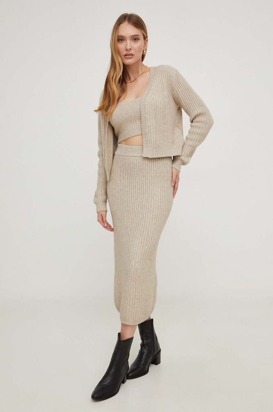 Answear Lab compleu tricotaj bej N7030.HH