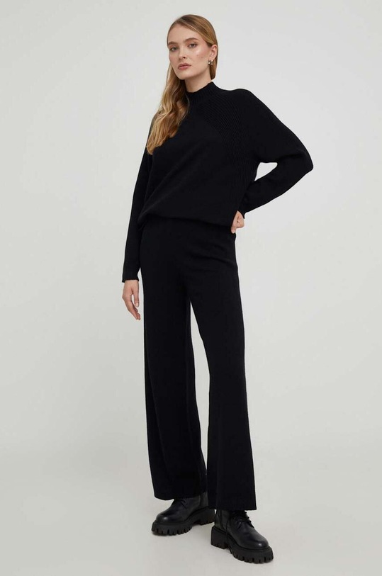 Answear Lab komplet dzianina czarny JT227.hh
