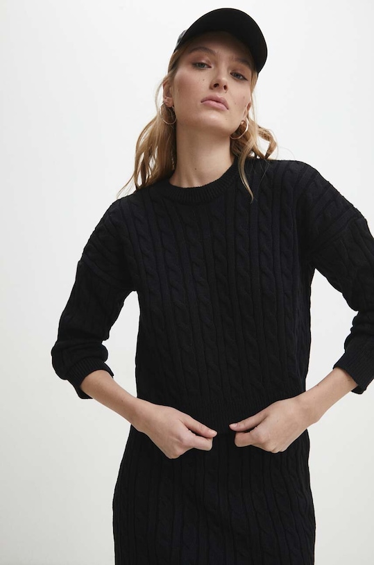 Odzież Answear.LAB komplet sweter i spódnica 9433.tjs czarny