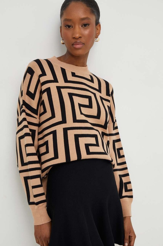 Σετ - πουλόβερ και φούστα Answear.LAB zs5206.ijs καφέ WZ23