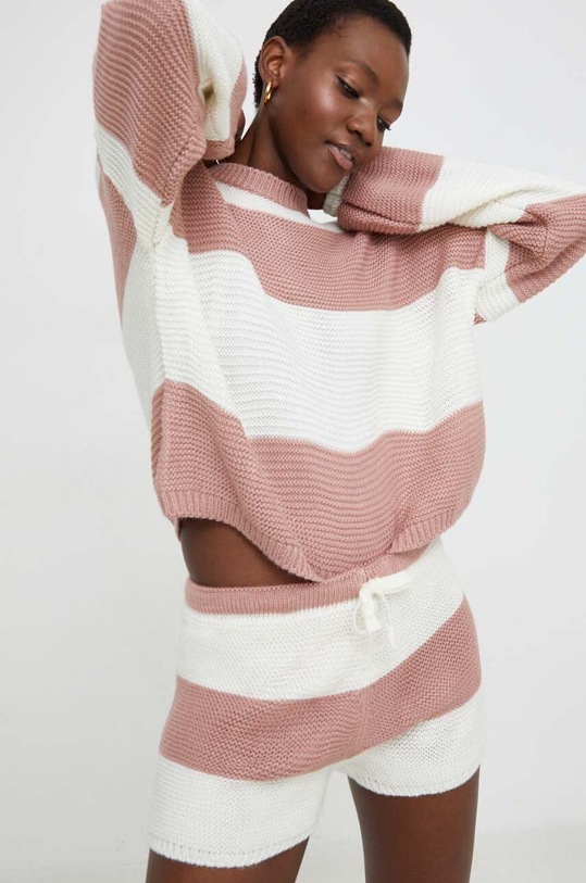 Answear Lab compleu tricotaj roz 17194.TWK