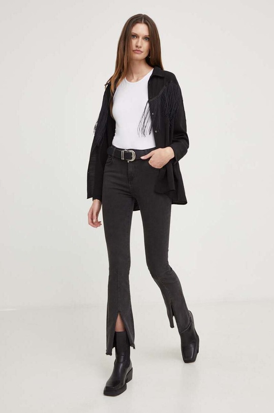 Answear Lab koszula X kolekcja limitowana NO SHAME 2.TKK czarny WZ23