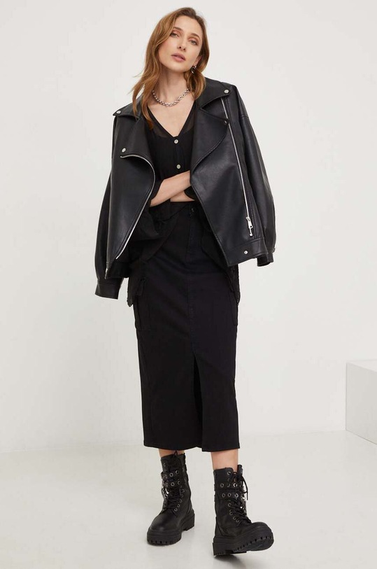 Answear.LAB selyem ing 395.FWK fekete WZ23