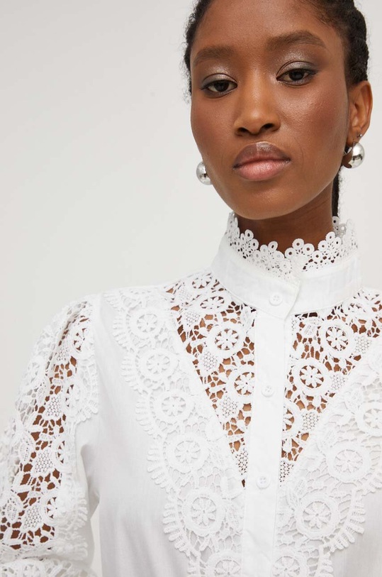 Answear Lab koszula X kolekcja limitowana NO SHAME biały 81121.IWK